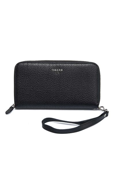 Tergan Women's Black Leather Wallet - S1Cb 00005734 -A41
