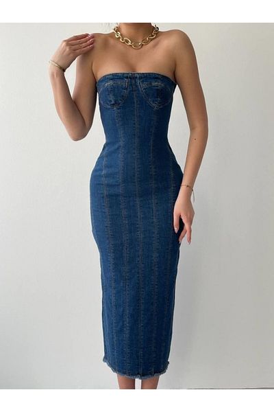 MODAVERA    Ener Strapless Dress