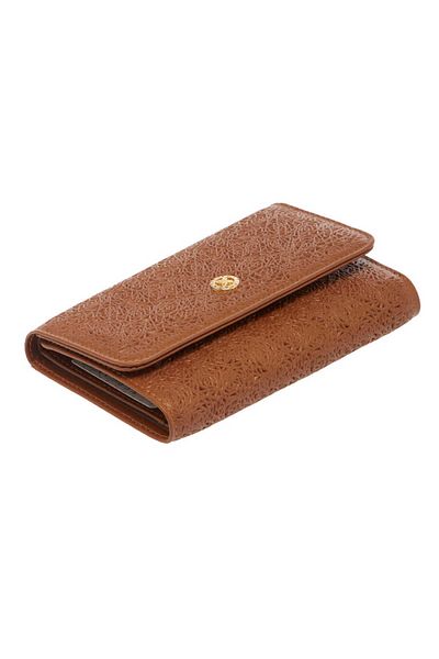 Tergan Tan Leather Women's Wallet - S1Cb 00005788 -H51