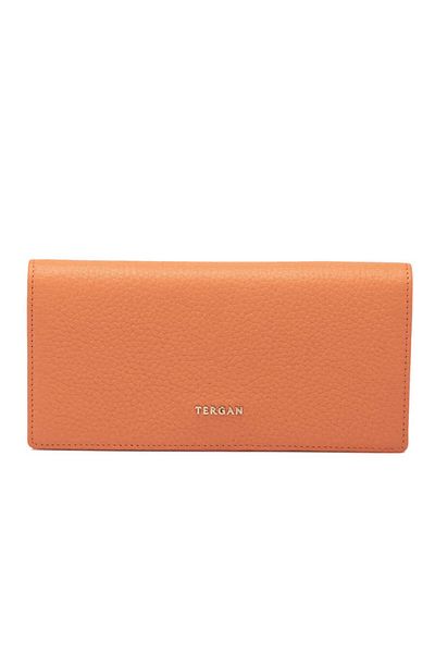 Tergan Orange Leather Women's Wallet - S1Cb 00005685 -J35