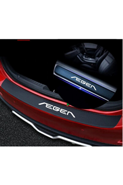 nehay shop Fiat Egea İçin Uyumlu Aksesuar Oto Bagaj Ve Kapı Eşiği Sticker Set...