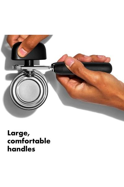 COOYA Good Grips Soft-Handled Can Opener, with Cushioned Handles for Comfortable Grip, Stainless Steel