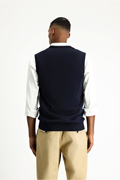 Kiğılı Cotton V-Neck Knitwear Sweater