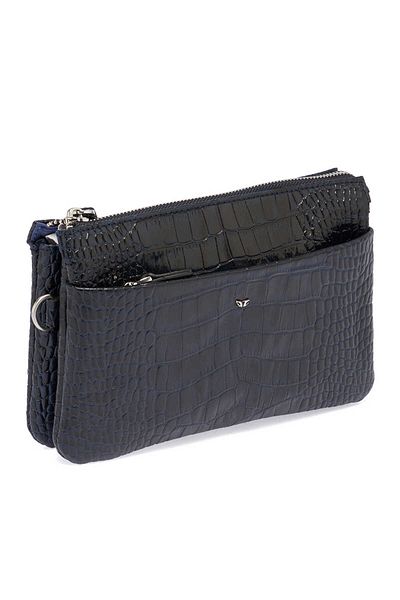Tergan Мъжка чанта тип клъч от естествена кожа, черна - S1pc00021474-b61