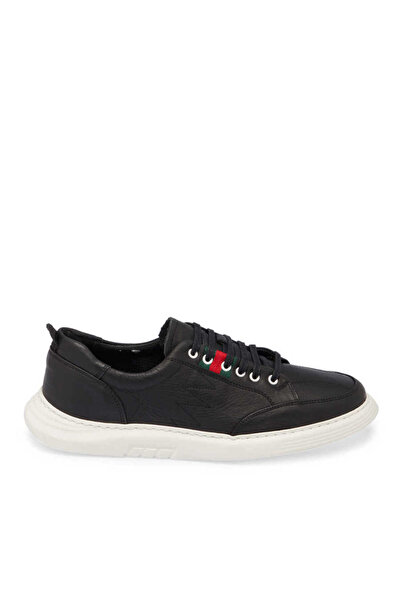 Tergan Siyah Hakiki Deri Erkek Sneaker - E24I1AY56813-A23