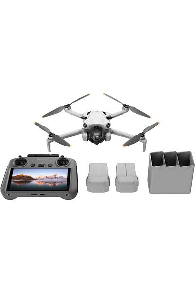DJI Mini 4 Pro Fly More Combo Plus، طائرة بدون طيار صغيرة قابلة للطي مع كاميرا 4K HDR، بطاريتان إضافيتان - إصدار الإمارات العربية المتحدة