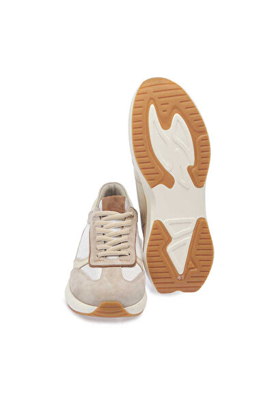 Tergan Bej Hakiki Deri Erkek Sneaker - E24I1AY56693-B79