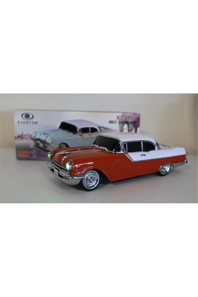 Everton Rt-1950 Turuncu Arabalı Bluetooth Fm-usb-tf-aux Şarjlı Nostaljik Radyo