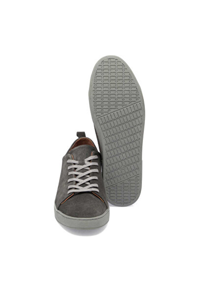 Tergan Gri Hakiki Deri Erkek Sneaker - E24I1AY56830-C11