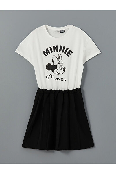 LC Waikiki Vlastita marka, nova sezonska okrugla kragna Minnie Mouse Štampano...