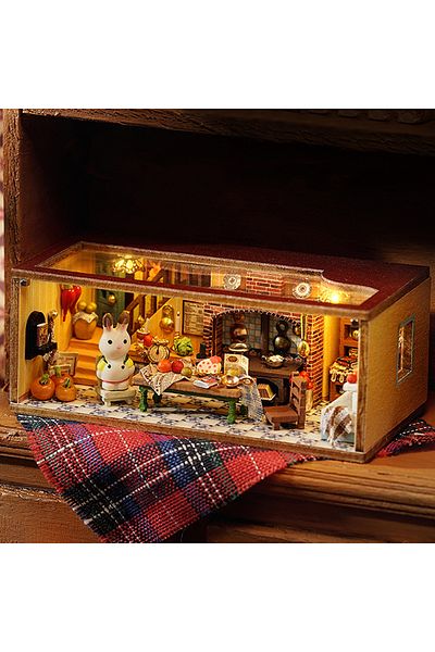 Choice QH-002 Doll House Miniature 3D Puzzle Toys For Children Handmade Assembly Models For Girls Teenagers