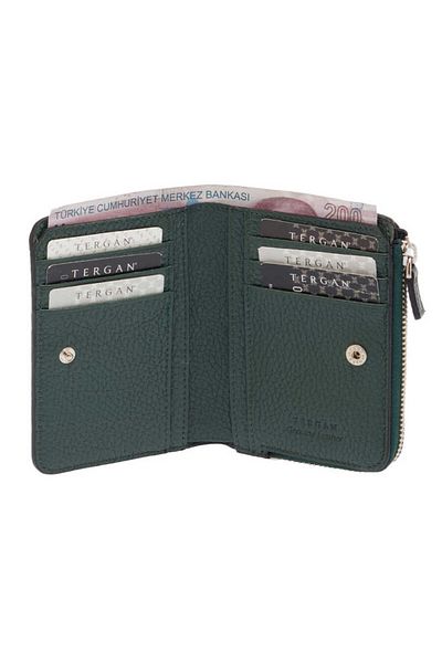 Tergan Green Genuine Leather Women's Wallet - S1Cb00005812-I5T