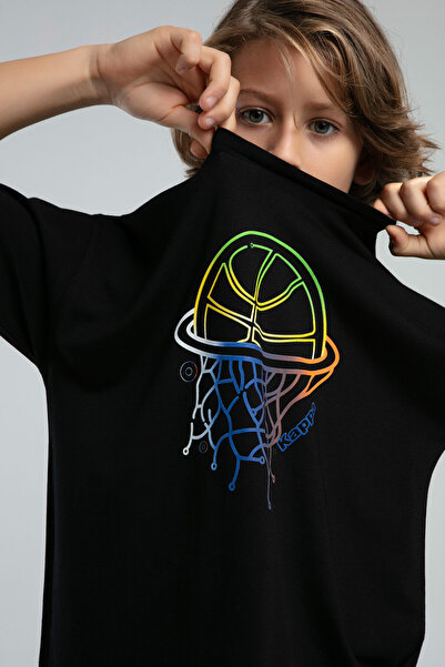 Kappa Boy's Black T-Shirt