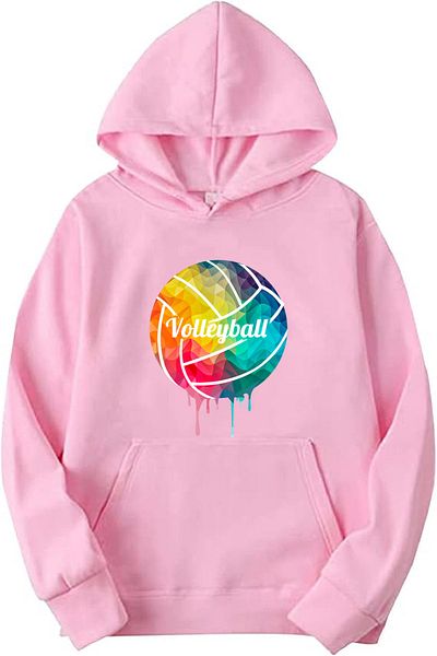 makiteks Unisex Oversize Hoodie Volleyball με πόρτα και τσέπη καγκουρό