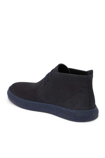 Tergan Lacivert Nubuk Deri Erkek Casual Bot - E24K1BT56962-C39