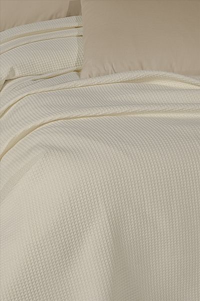 CEMETEKS FİRUZE Seamless Closure for Sheets and Pillowcases with Cotton Double Pique Set