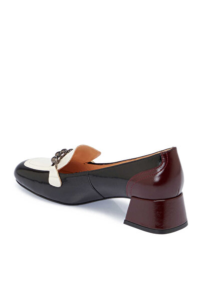 Tergan Siyah Hakiki Deri Kadın Topuklu Ayakkabı - K24S1AY67609-A07