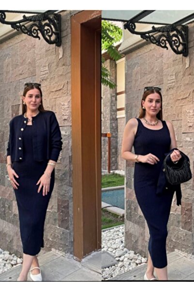 Triko elbise takım