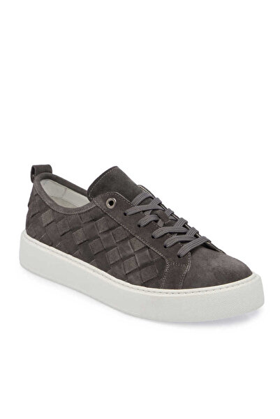 Tergan Gri Hakiki Deri Erkek Sneaker - E24I1AY56702-C11