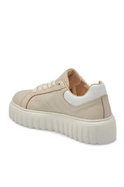 Tergan Bej Hakiki Deri Kadın Sneaker - K24S1AY67595-B19