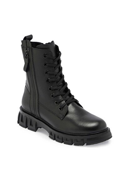 Tergan Siyah Deri Kadın Casual Bot - K24K1BT67664-C59