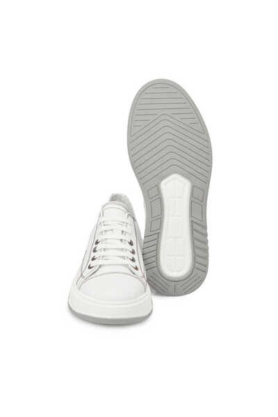 Tergan Beyaz Hakiki Deri Erkek Sneaker - E24I1AY56604-A26
