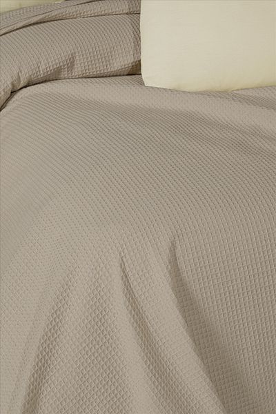 CEMETEKS FİRUZE Seamless Closure for Sheets and Pillowcases with Cotton Double Pique Set