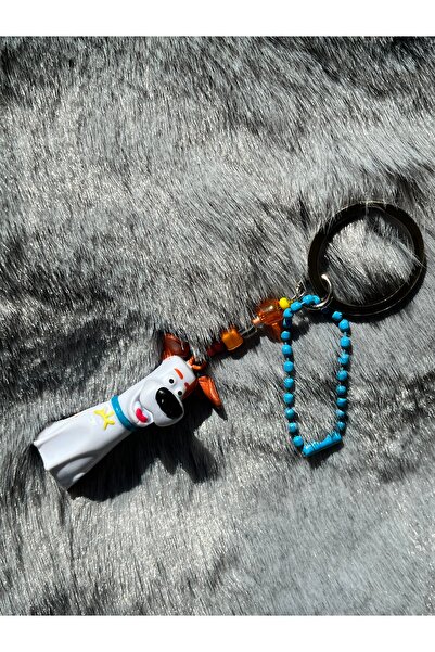 ZephiaStore ملحقات حقيبة شخصيات فيلم الحيوانات الأليفة سلسلة مفاتيح ماكس المب...