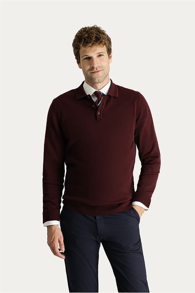 Kiğılı Polo Neck Cotton Knitwear Sweater - Regular Fit