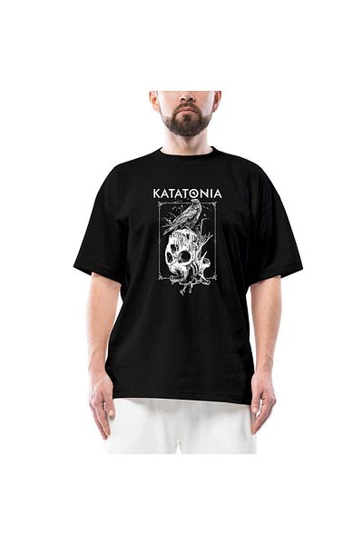 Z zepplin Katatonia Crow Oversize Black T-Shirt