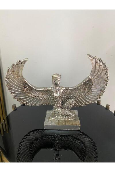 Mirsa Global Dekoratif İsis Biblo Mısır Tanrıçası Melek şamdan modeli biblo