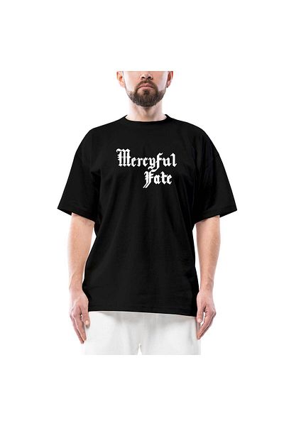 Z zepplin Mercyful Fate Oversize Μαύρο T-Shirt