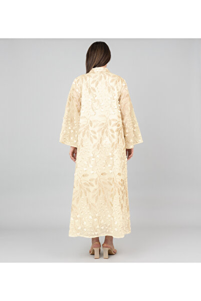 IKKXA Soft Petals Embroidered Jalabiya