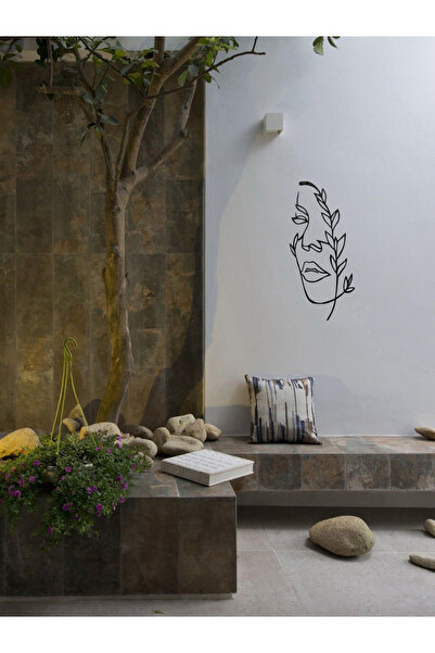 Soi Dekor Dea Verde Minimalist Kadın Silueti Metal Duvar Tablosu