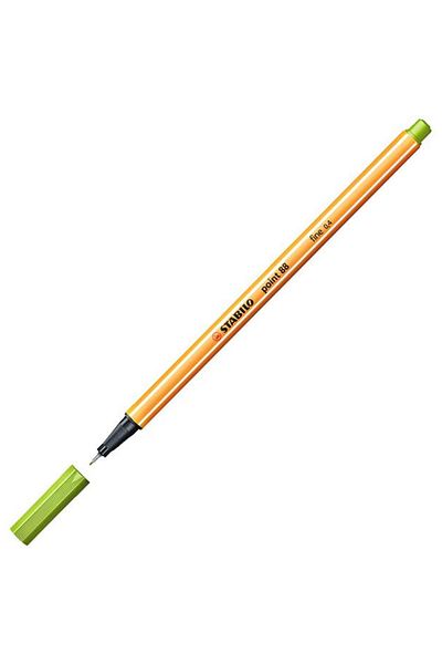 Stabilo Apple Green 0.4MmThin Pen - Felt Tip, 88/33 Point
