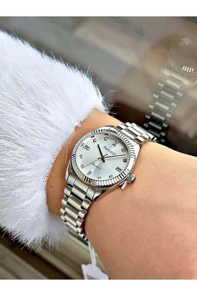 Ferrucci Special Design Steel Cord Silver Color Women Wrist Watch