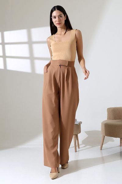 COCOCİX Wide Leg Snap Fastener Model Fabric Trousers