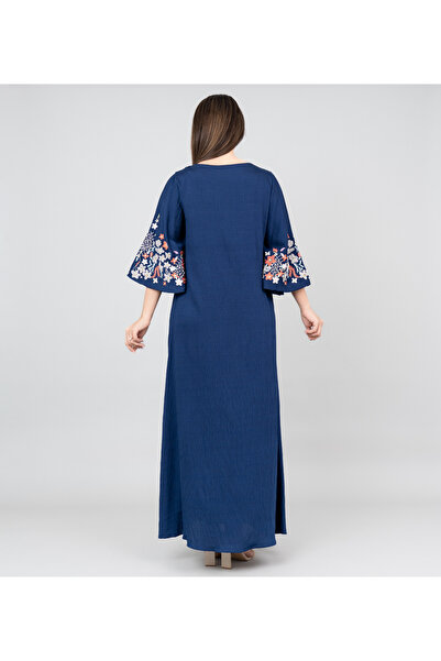 IKKXA Floral Majesty Embroidered Jalabiya