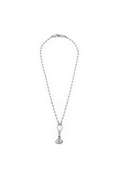 Mon Reve Masallah Gümüş Kaplama Göz Kolye