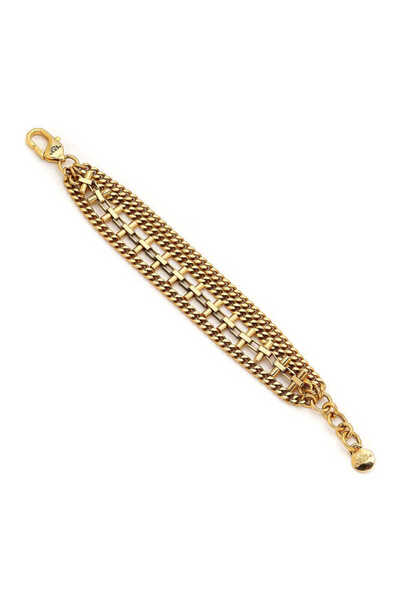 Mon Reve Bliss Altın Kaplama Çoklu Zincir Bilezik