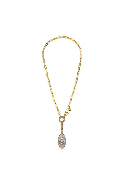 Mon Reve Pulcet Zirkon Göz Charm Kolye