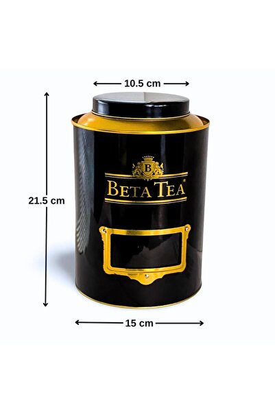 Beta Tea Çay, Kahve ve Çok Amaçlı Metal Saklama Kutusu (21.5 cm x 15 cm) Ba3812
