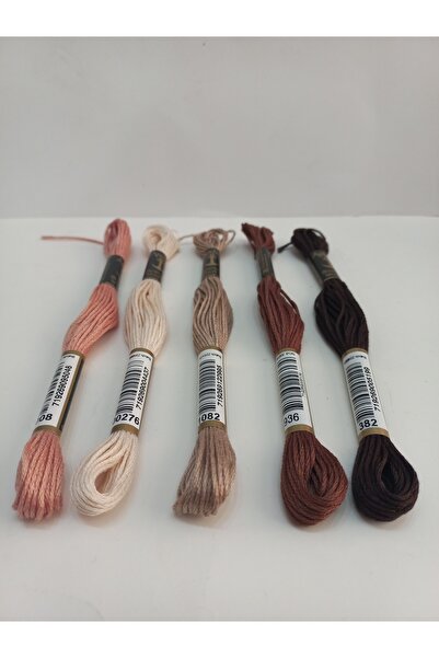 Home دومينو 12 خيط تطريز يدوي 5 قطع