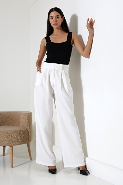 COCOCİX Bol Paça çıtçıtlı Model Kumas Pantolon