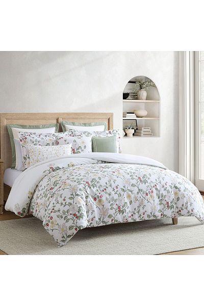 Orange Bed & Bath روباتو | طقم لحاف مزدوج من القطن بنسبة 100% مكون من 11 قطعة