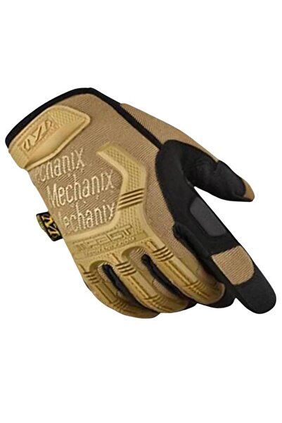 SINGLE SWORD Mechanix Tam Parmak Taktik Eldiven, Darbe Emici İş Eldiveni, Dokunmatik Özellikli Motos