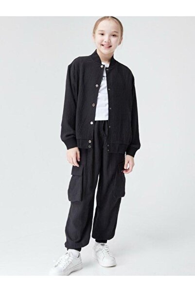 Zekids Σετ κοριτσίστικο τριπλό λινό παντελόνι