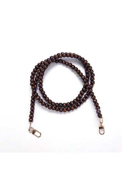 Sultan 120 cm Wooden Beaded Bag Strap Brown