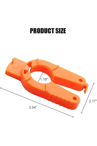COOYA Multifunctional Bottle Can Opener, Ergonomic Lid Seal Remover, for Weak Hands, Elderly 3 Pcs(Orange)