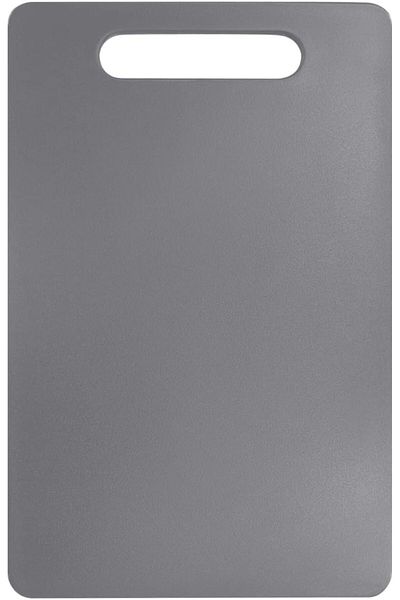 COOYA Plastic Utility Cutting Board with Handles,Food Safe PP Material,BPA Free,Dishwasher Safe(Gray)